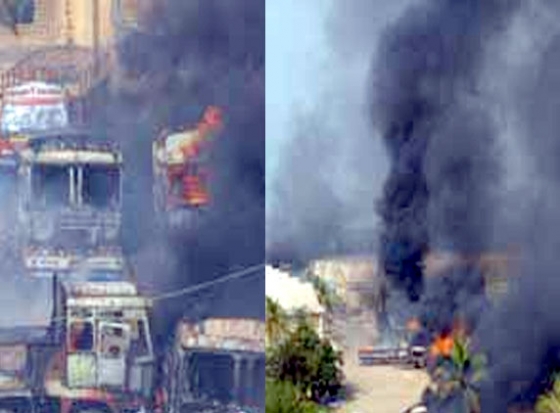 Yanam turns war zone as police opens fire on Regency workers Yanam turns war zone as police opens fire on Regency workers