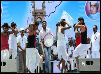 Cultural programs in Save Andhra Program
