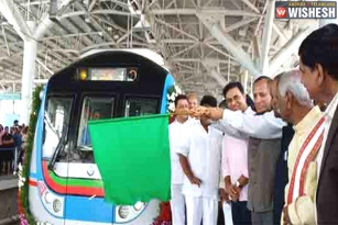 Governor Inaugurates Ameerpet To LB Nagar Metro Lane