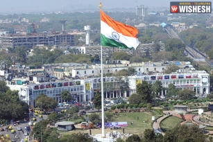 Second Largest Tricolor Erected At Hyderabad
