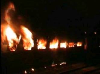 Nanded-Bangalore Express Catches Fire- 23 Dead