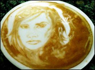 Victoria Beckham posts awesome coffee portrait