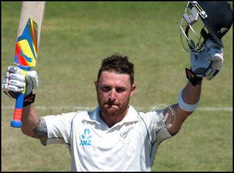 Test ends in draw: McCullum scores Triple ton