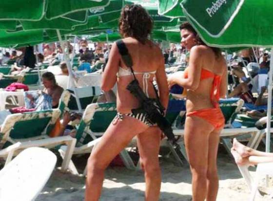 Bikini clad soldiers, reality in Israel!!