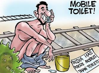 More Mobiles than toilets: boon or a bane?