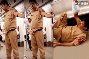 Viral: Drunken police behavior in public train