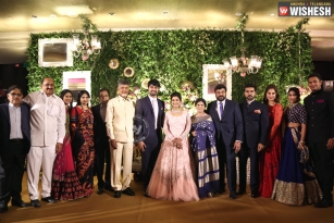 Chiranjeevi&rsquo;s daughter Srija wedding reception pictures