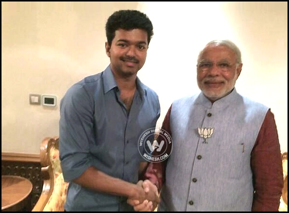 Modi meets Tamil actor Vijay