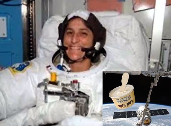 Sunitha gets her &#039;ice cream cart&#039; in  space