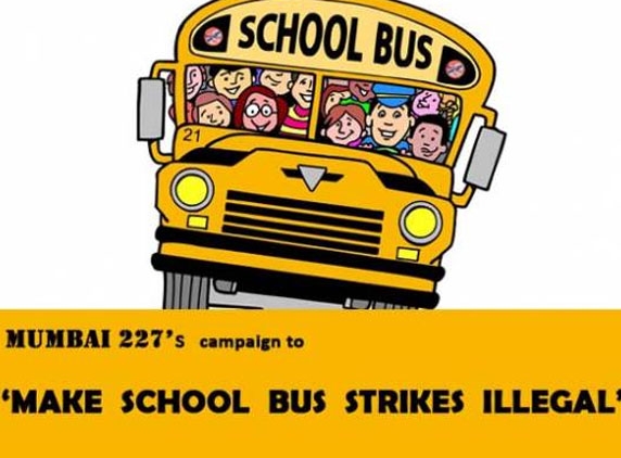 Campaign protesting against school bus strikes flagged