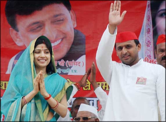 Dimple Yadav on an unopposed assembly run