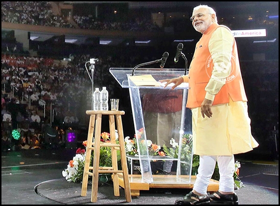 Did not take break for 15 mins: Modi