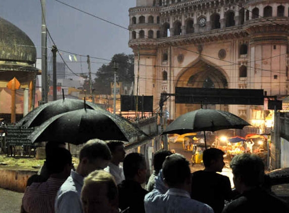 Heavens opened up in Hyderabad
