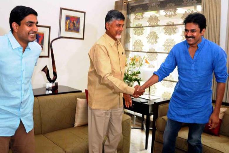 Image result for naidu with pawan