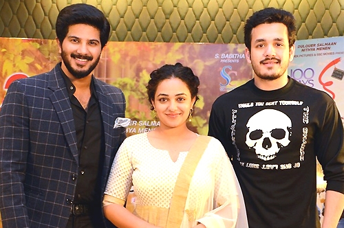 akhil nithya menen and dulquer salman interview about 100 days of love movie