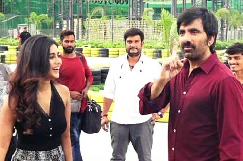 disco raja movie making video