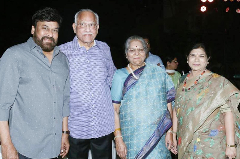 Chiranjeevi at Ram Charan's in Laws Party
