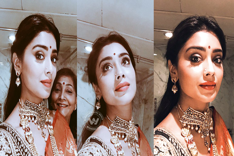 Shriya saran bathroom selfies