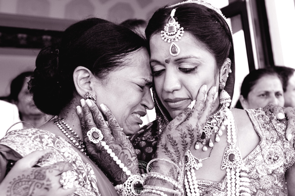 Girl crying after marriage