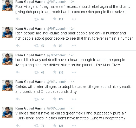 RGV Tweets village adoption