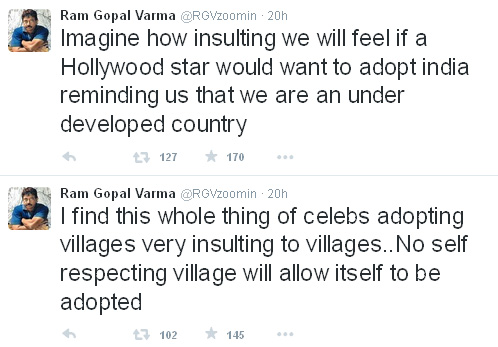 RGV Tweets village adoption