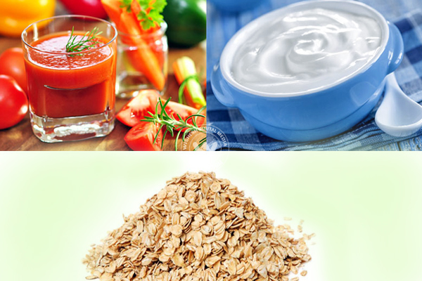 Oatmeal Curd and Tomato