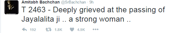 Amitabh Bachchan Tweets