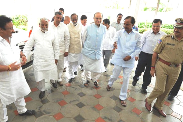 Arun Jaitley met KCR