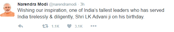 Modi Tweet