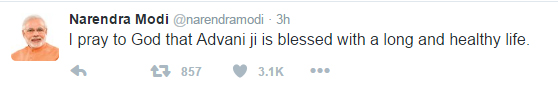 Modi Tweet