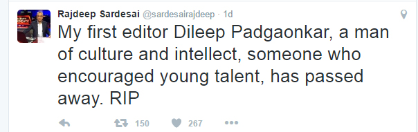 Rajdeep Sardesai Tweets