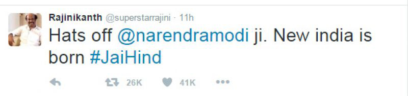 Rajinikanth Tweets