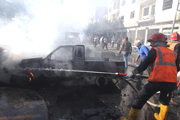 Russian Warplanes Airstrike in Aleppo