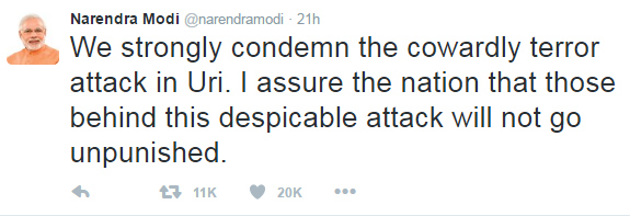 PM Narendra Modi Tweet