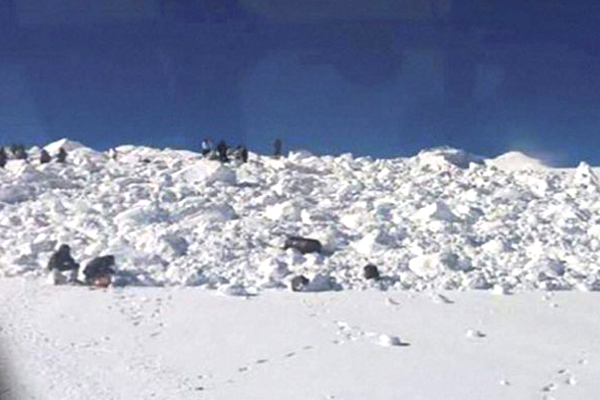 Avalanches in Jammu Photos