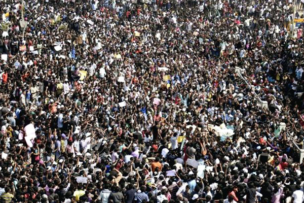 Protest on Jallikattu