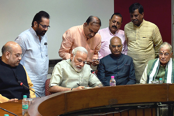 Ram Nath Kovind Nomination Papers Filed Pics