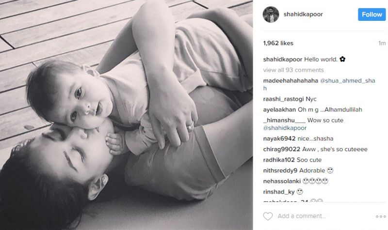 Shahid Kapoor Daughter Misha Pics