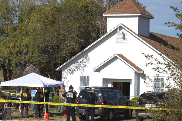 Texas Church Shooting Photos