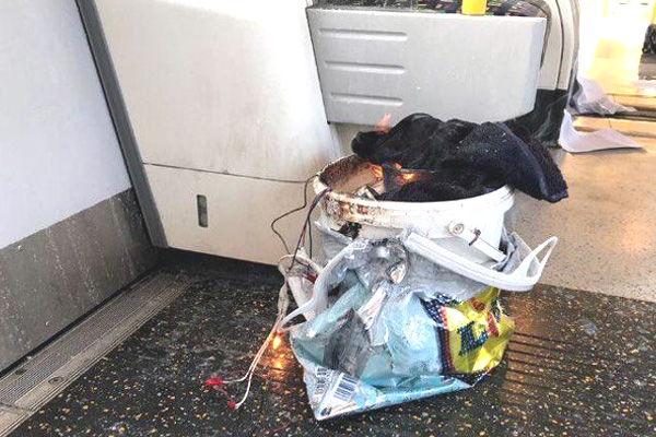 London Underground Train Blast Photos