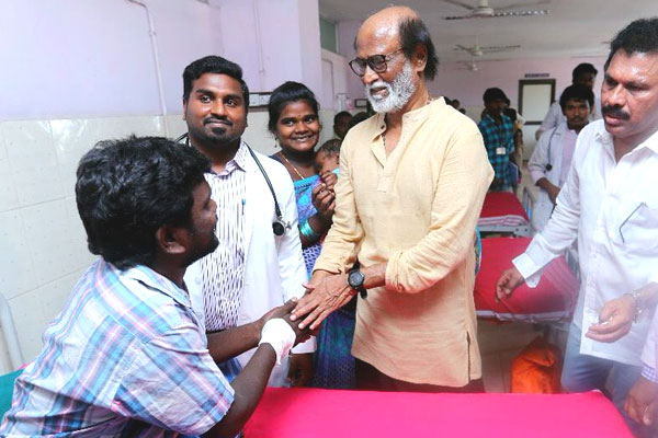 Rajinikanth Met Thoothukudi Victims Photos