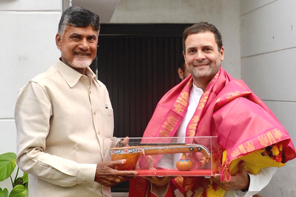 Chandra Babu Meet Rahul Gandhi Photos