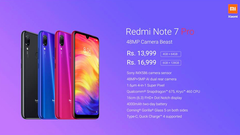 Redmi Note 7 Pro Specifications