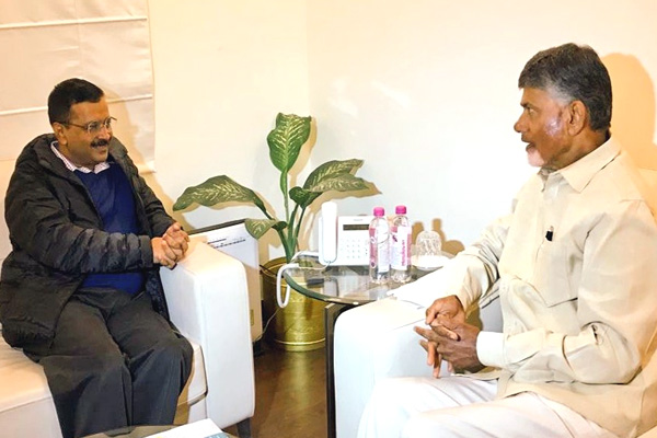 Babu Meets Arvind Kejriwal