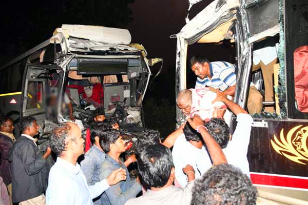 Chittoor Bus Accident Pics