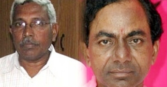 KCR Kodanda pay floral tributes to Jayashankar KCR Kodanda pay floral tributes to Jayashankar