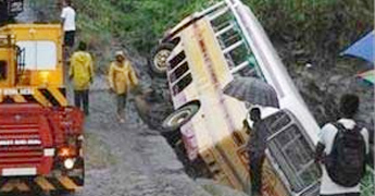 Several injured as AP tourism bus hits tanker