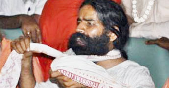 Ram Dev re-launches fast in Haridwar Ram Dev re-launches fast in Haridwar