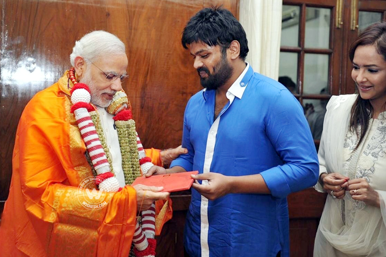 Manchu Manoj met Modi