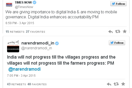 Modi Tweets